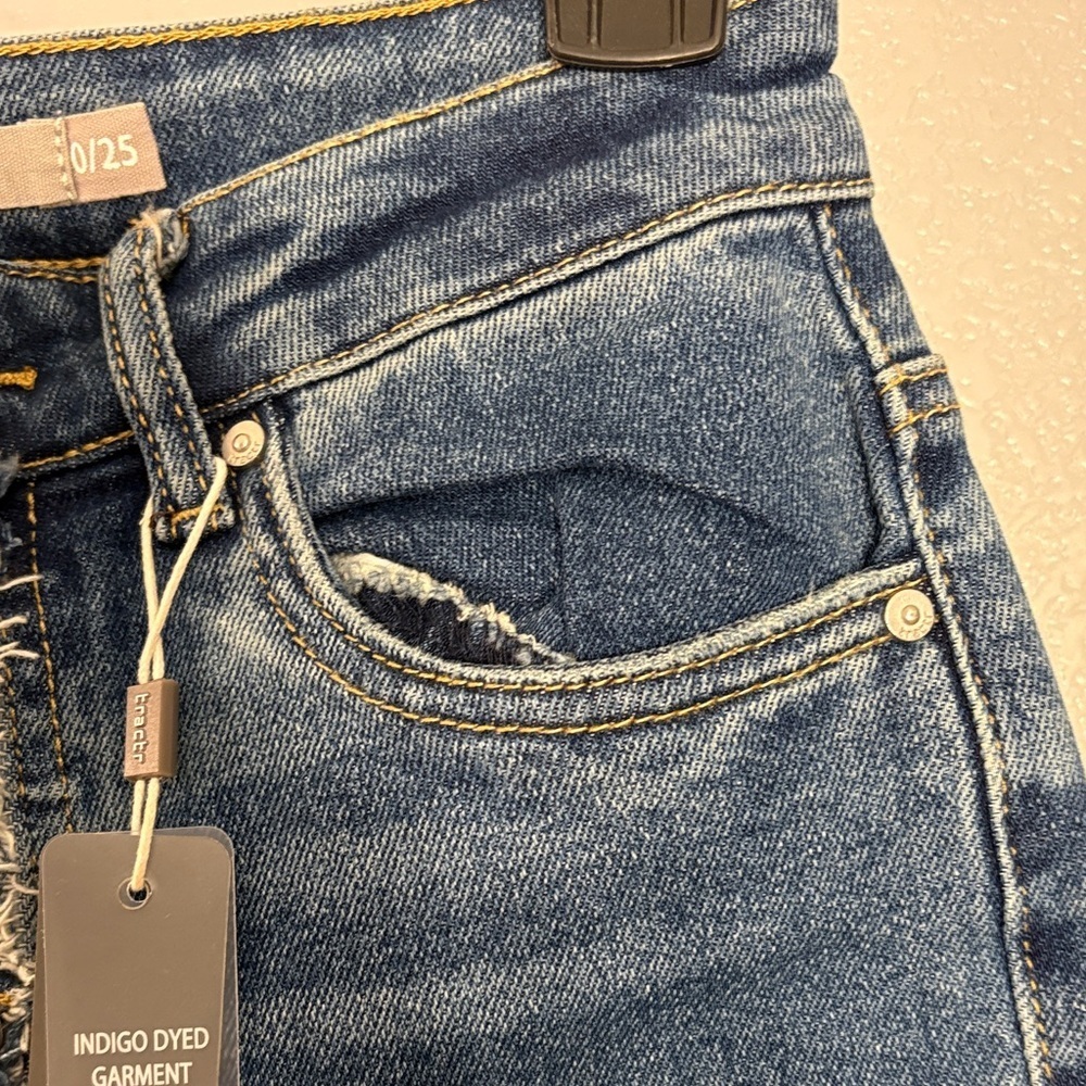 Tractr Dark Blue Flare Jeans - Picture 10 of 13